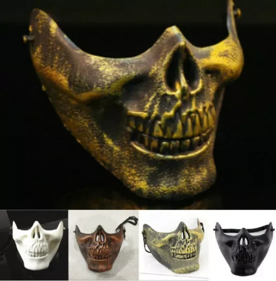 Men's Half Face Skull Mask Halloween Mask Party Cosplay Costume Halloween Party Horror Mask
Men's Half Face Skull Mask Halloween Mask Party Cosplay Costume Halloween Party Horror Mask