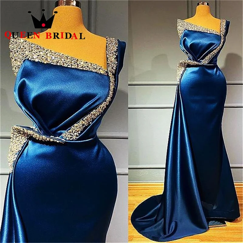 

Женское атласное вечернее платье It's yiiya, синее платье до пола без рукавов, расшитое бисером, расшитое бисером, на лето 2019