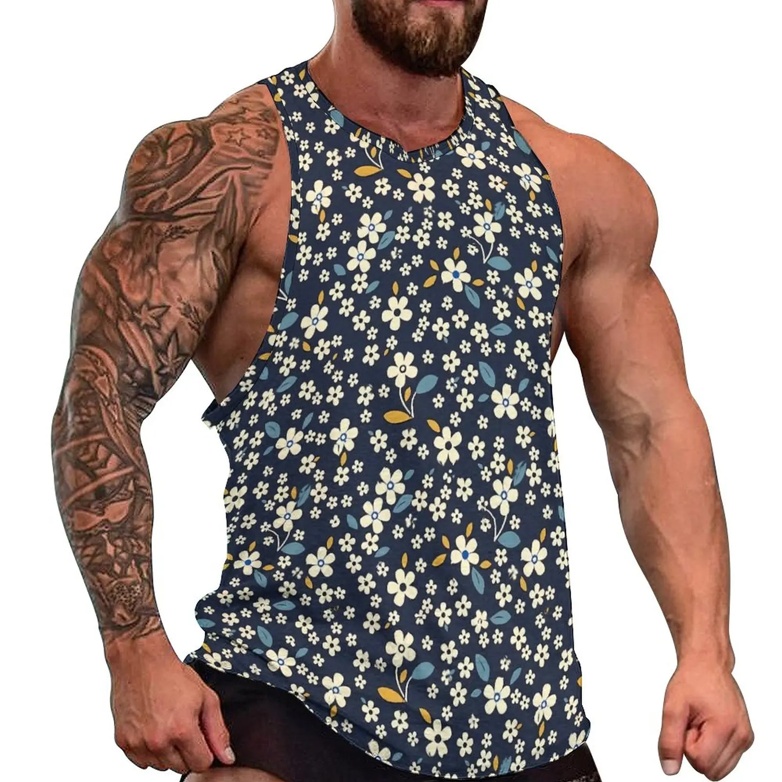 Spring Ditsy Floral Summer Tank Top Cute Flowers Print Gym Tops Male Printed Vintage Sleeveless Shirts Large Size 4XL 5XL
Spring Ditsy Floral Summer Tank Top Cute Flowers Print Gym Tops Male Printed Vintage Sleeveless Shirts Large Size 4XL 5XL