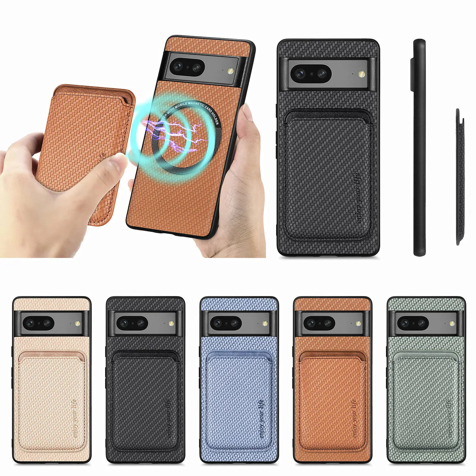 For Google Pixel 7 Pro For Magsafe Carbon Fiber Leather Phone Case For 7A Wallet Card Slot Magnet Cover For Pixel 6A Pro
For Google Pixel 7 Pro For Magsafe Carbon Fiber Leather Phone Case For 7A Wallet Card Slot Magnet Cover For Pixel 6A Pro