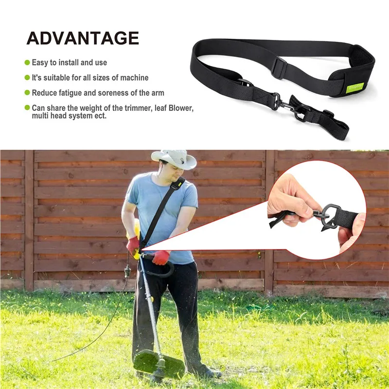 Trimmer Shoulder Harness Strap Brushcutter Hook Belt Adjustable Durable Heavy Duty Single Harness Strap Lawn Mower Strap
Trimmer Shoulder Harness Strap Brushcutter Hook Belt Adjustable Durable Heavy Duty Single Harness Strap Lawn Mower Strap