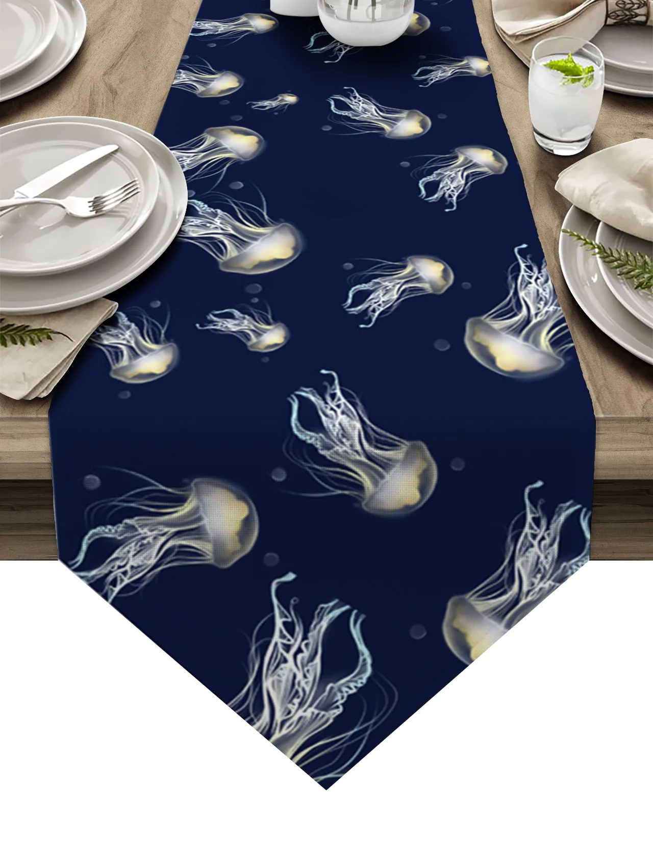 Jellyfish Hand Drawn Art Table Runner for Dinner Party Birthday Wedding Festival Christmas Table Decorations Tablecloth
Jellyfish Hand Drawn Art Table Runner for Dinner Party Birthday Wedding Festival Christmas Table Decorations Tablecloth