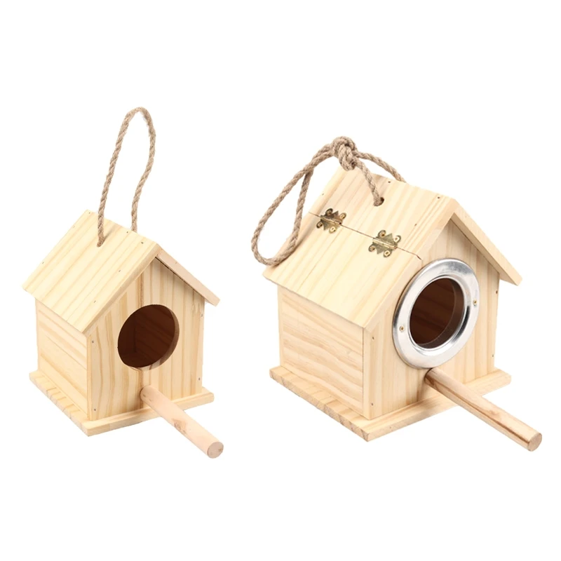 Wooden Bird House Parakeet Nest Box Bedding Bird Nesting House For Cage Drop Shipping
Wooden Bird House Parakeet Nest Box Bedding Bird Nesting House For Cage Drop Shipping