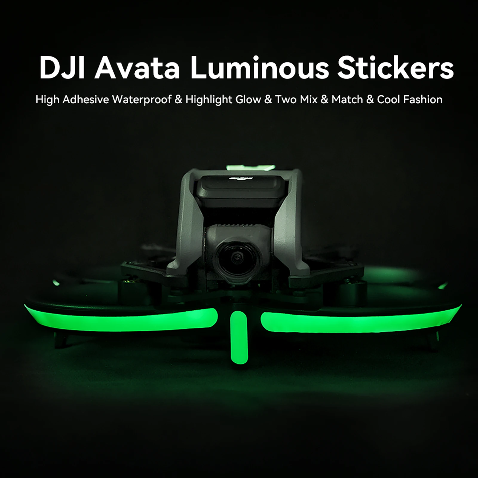 

For DJI Avata Luminous Film Laser Fluorescent Sticker Avatar Cool Luminous Film for DJI Avata Drone Stickers Accessory