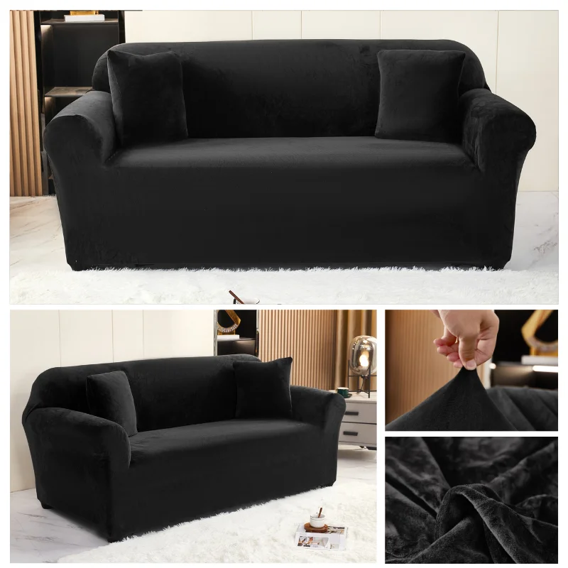 Роскошный бархатный чехол для дивана, эластичный растягивающийся чехол для дивана, чехол из спандекса для гостиной, зимнее домашнее украше... 
Роскошный бархатный чехол для дивана, эластичный растягивающийся чехол для дивана, чехол из спандекса для гостиной, зимнее домашнее украше...