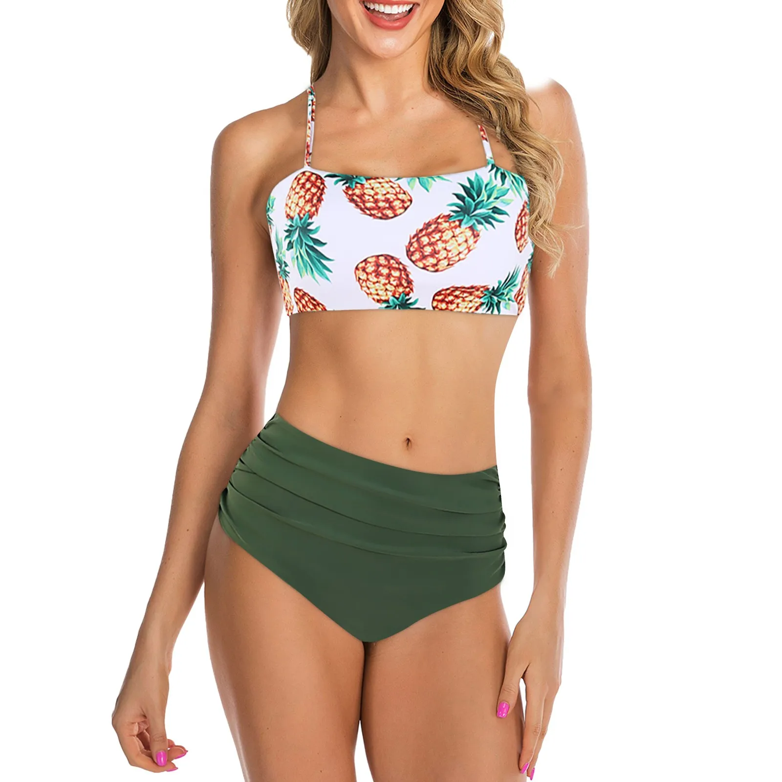 Summer Women's Pineapple Print Swimsuit Fashion Swimsuit Beach Bikini 1x Womens Tops And Bottoms Bra And Skirt Set
Summer Women's Pineapple Print Swimsuit Fashion Swimsuit Beach Bikini 1x Womens Tops And Bottoms Bra And Skirt Set