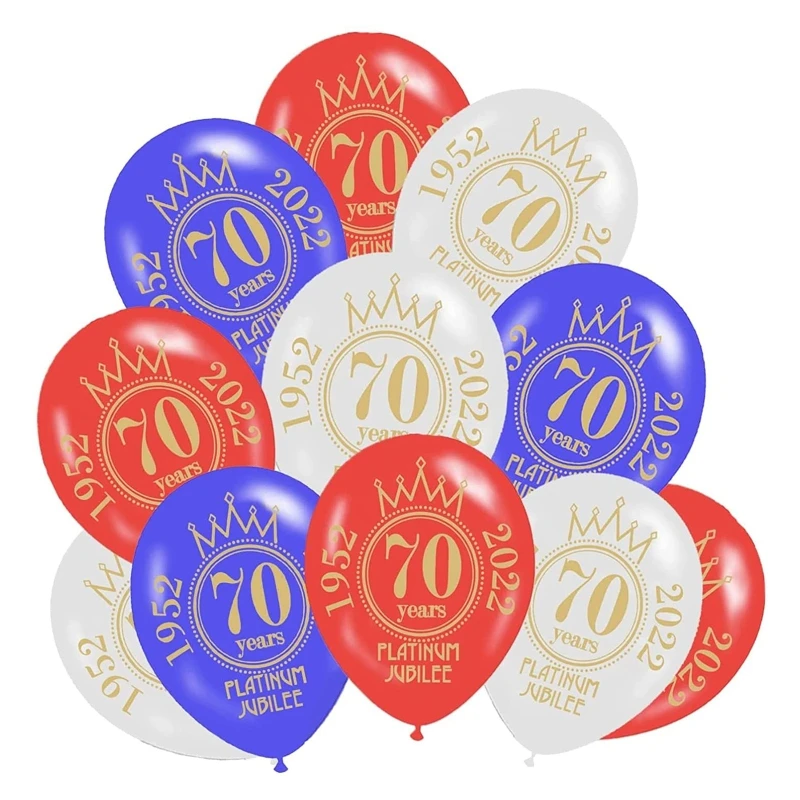 UK 70th Anniversary Decorative Party Balloons Set 20/50pcs Plastic Balloons 12inch for Home Birthday Festival Party
UK 70th Anniversary Decorative Party Balloons Set 20/50pcs Plastic Balloons 12inch for Home Birthday Festival Party