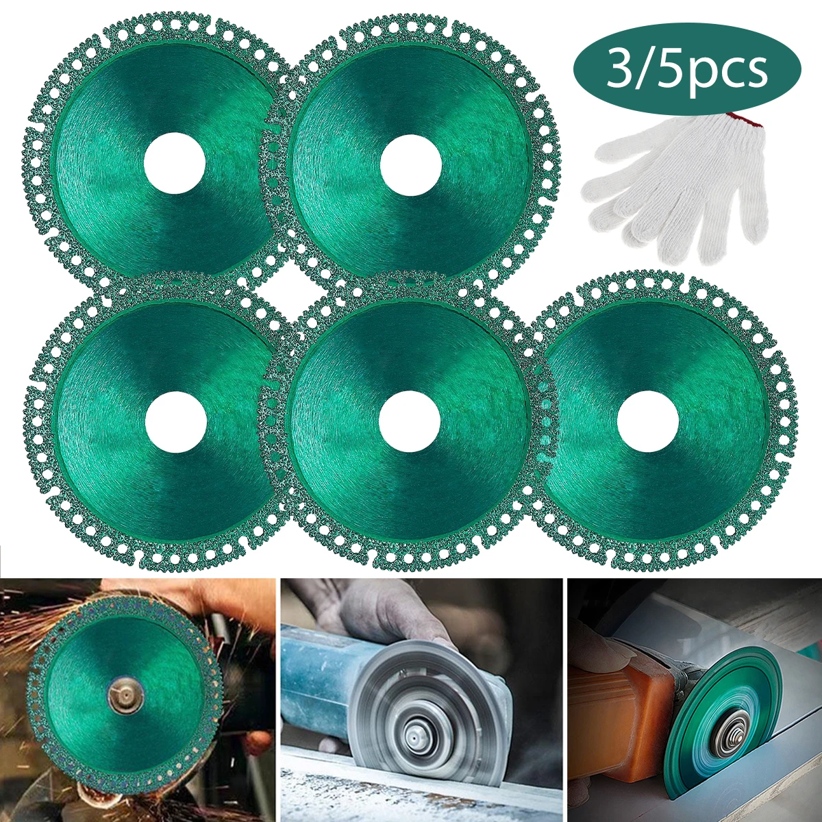 3/5 Pcs Diamond Saw Blades for 4 Inch Angle Grinder 2mm Super Thin Diamond Saw Blade Sharp Cutting Blades Durable Wear-resistant
3/5 Pcs Diamond Saw Blades for 4 Inch Angle Grinder 2mm Super Thin Diamond Saw Blade Sharp Cutting Blades Durable Wear-resistant