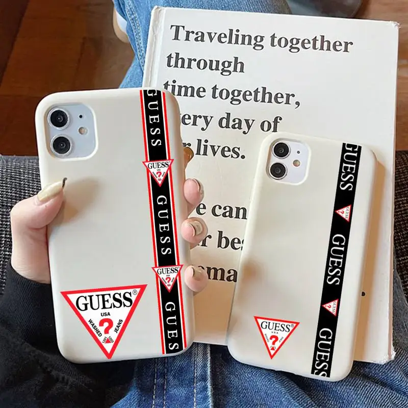 Luxury Brand GUESS Phone Case for iPhone 11 12 13 Mini Pro Xs Max 8 7 6 6S Plus X XR Solid Candy Color Case
Luxury Brand GUESS Phone Case for iPhone 11 12 13 Mini Pro Xs Max 8 7 6 6S Plus X XR Solid Candy Color Case