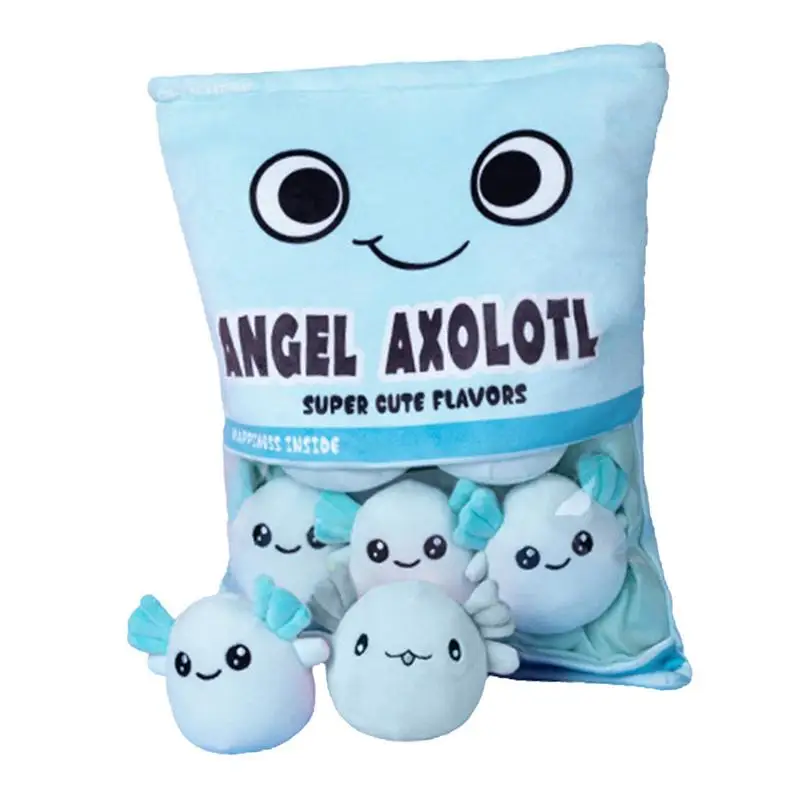 Cheesy Puff Pillow A Bag Of Salamander Plush Toys Kawaii Axolotl Stuffed Soft Animal Dolls Making Sounds For Boys Girls Gifts
Cheesy Puff Pillow A Bag Of Salamander Plush Toys Kawaii Axolotl Stuffed Soft Animal Dolls Making Sounds For Boys Girls Gifts