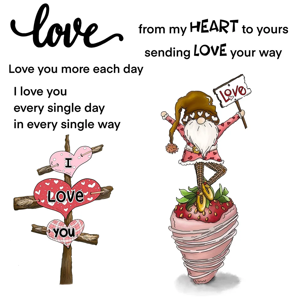Mangocraft Cute Love Gnome Strawberry Metal Cutting Dies Clear Stamps For Cards Happy Valentine's Day DIY Scrapbooking Supplies
Mangocraft Cute Love Gnome Strawberry Metal Cutting Dies Clear Stamps For Cards Happy Valentine's Day DIY Scrapbooking Supplies