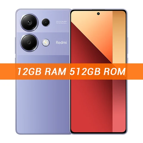 Глобальная версия Xiaomi Redmi Note 13 Pro 4G Smartphone 200MP OIS Camera 120Hz AMOLED Display 5000mAh 67W Turbo зарядки MIUI 14