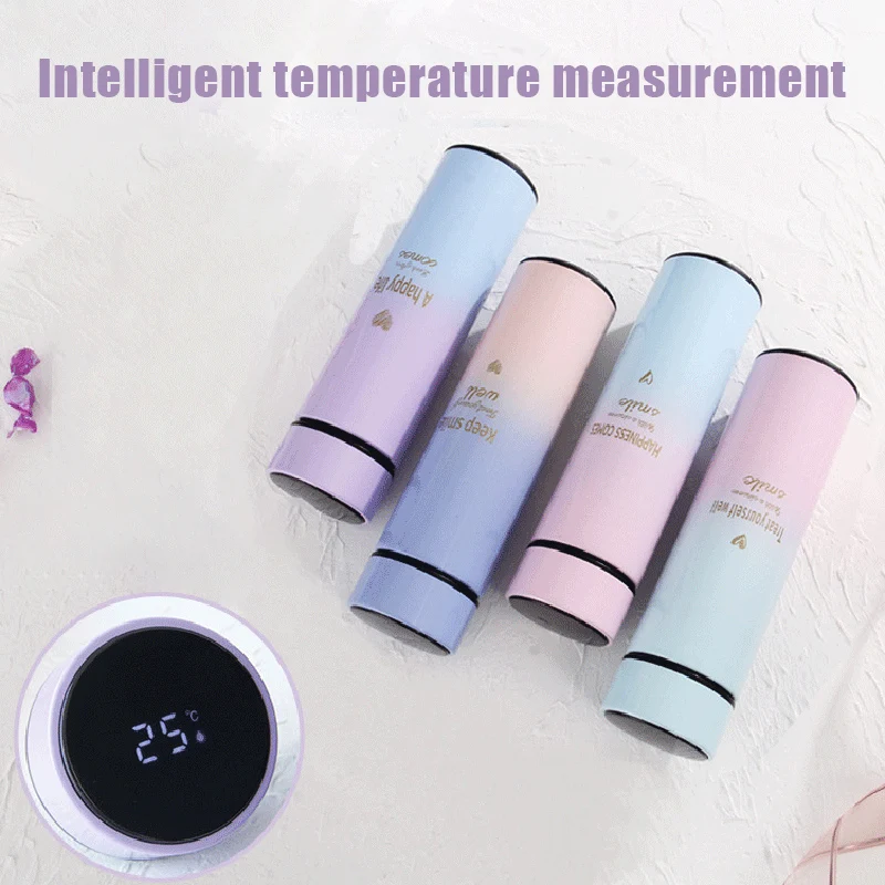 500ML Smart Thermos Water Bottle LED Digital Temperature Display for Coffee Hot Drink & Cold Drink
500ML Smart Thermos Water Bottle LED Digital Temperature Display for Coffee Hot Drink & Cold Drink