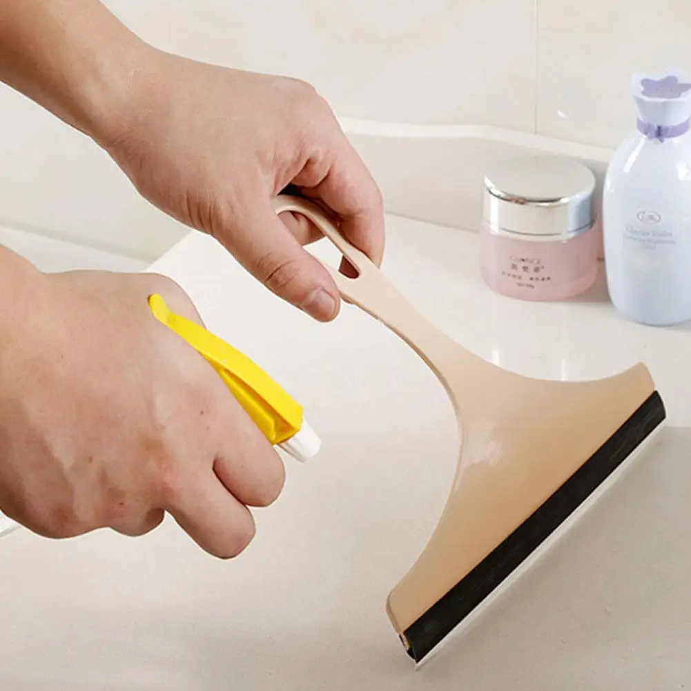 1 Pcs Glass Wiper Household Double-sided Wipe Cleaner Ergonomic Handle Mirror Brush Window Cleaning Tool
1 Pcs Glass Wiper Household Double-sided Wipe Cleaner Ergonomic Handle Mirror Brush Window Cleaning Tool