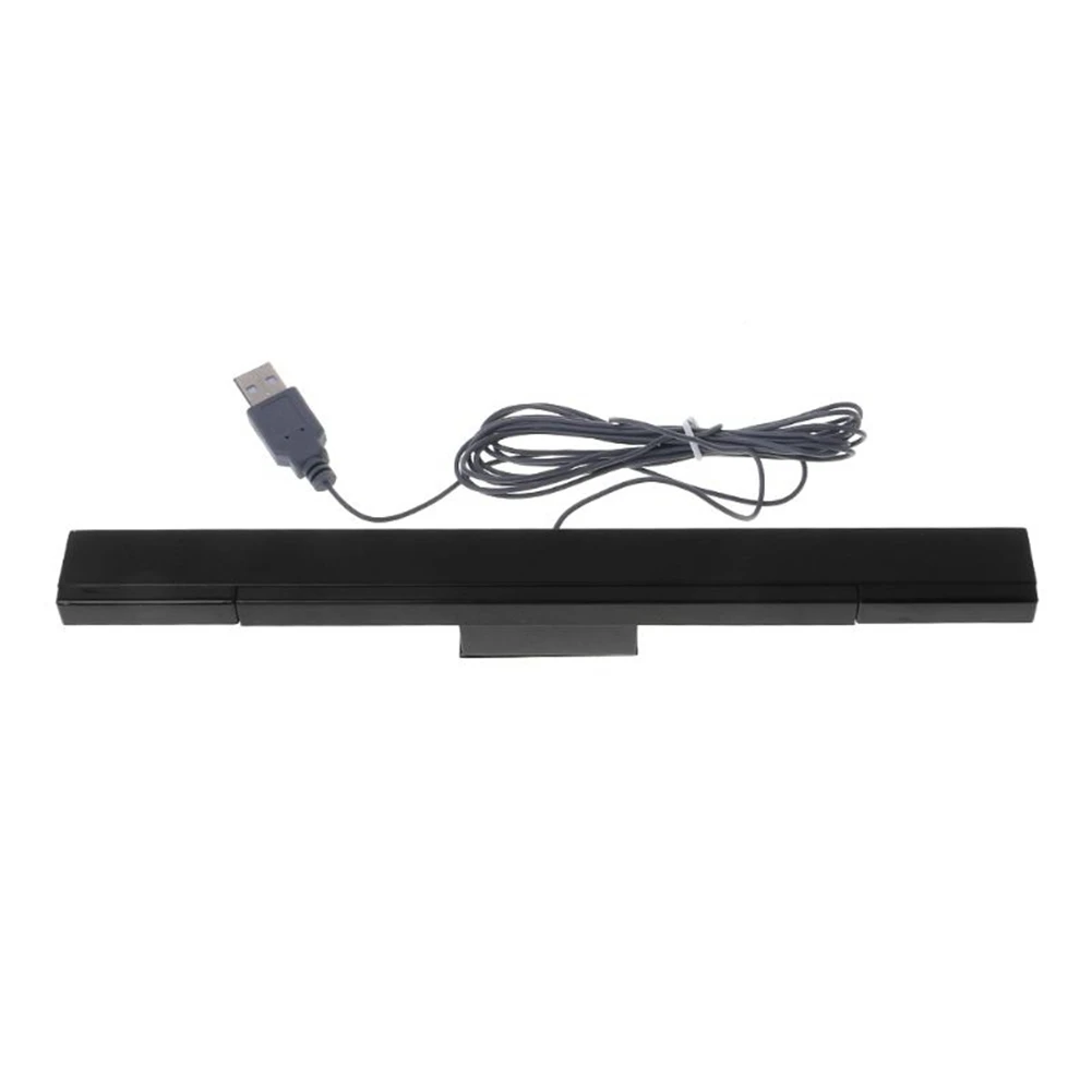 USB Wired Sensor Bar for WII Replacement Infrared IR Ray Motion Sensor Signal Receiver for Wii System with Stand-Black
USB Wired Sensor Bar for WII Replacement Infrared IR Ray Motion Sensor Signal Receiver for Wii System with Stand-Black