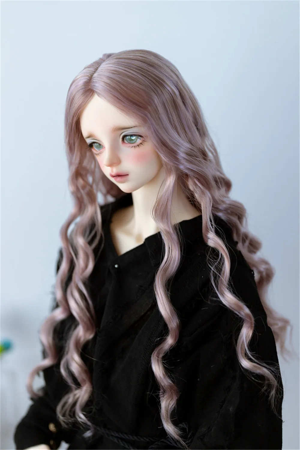 Парик для куклы BJD 1/3 1/4 1/6 DD SD MSD YOSD кукла из молочного шелка с длинными вьющимися