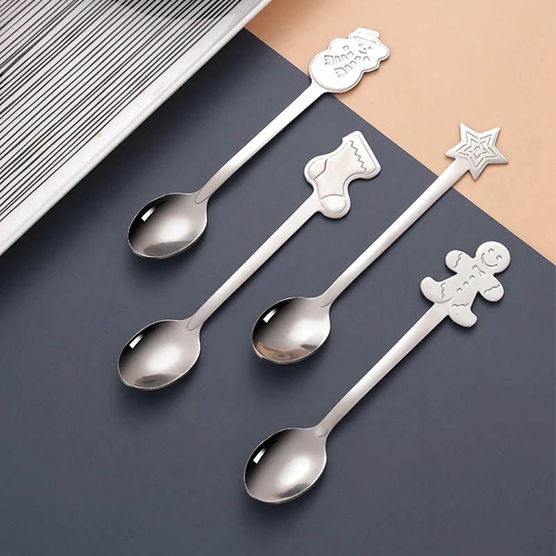 4PCS Christmas Series Gift Decoration Dessert Spoons Snowman Christmas Shoe Cutlery Spoon Christmas Gift Box Gingerbread Spoon
4PCS Christmas Series Gift Decoration Dessert Spoons Snowman Christmas Shoe Cutlery Spoon Christmas Gift Box Gingerbread Spoon