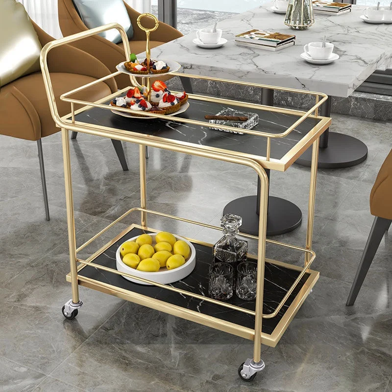 

Kitchen Food Trolley Storage Utility Serving Shopping Trolley Cart Organizer Grocery Mueble Cocina Restaurant Furiture FY20XP