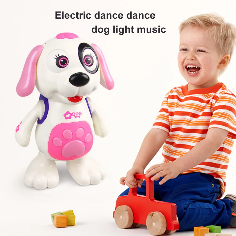 

Танцующая собака ABS электронная собака-робот с четырьмя песнями электрическая музыкальная Подсветка Детские куклы освещение для детей Подарки для мальчиков и девочек
