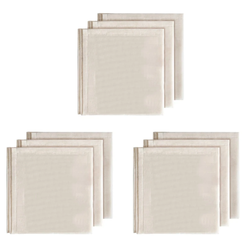 Muslin Cloths For Cooking, 50X50cm, Grade Hemmed Cheese Cloths For Straining, Unbleached Pure Cotton Cheese Cloth 9 Pcs
Muslin Cloths For Cooking, 50X50cm, Grade Hemmed Cheese Cloths For Straining, Unbleached Pure Cotton Cheese Cloth 9 Pcs