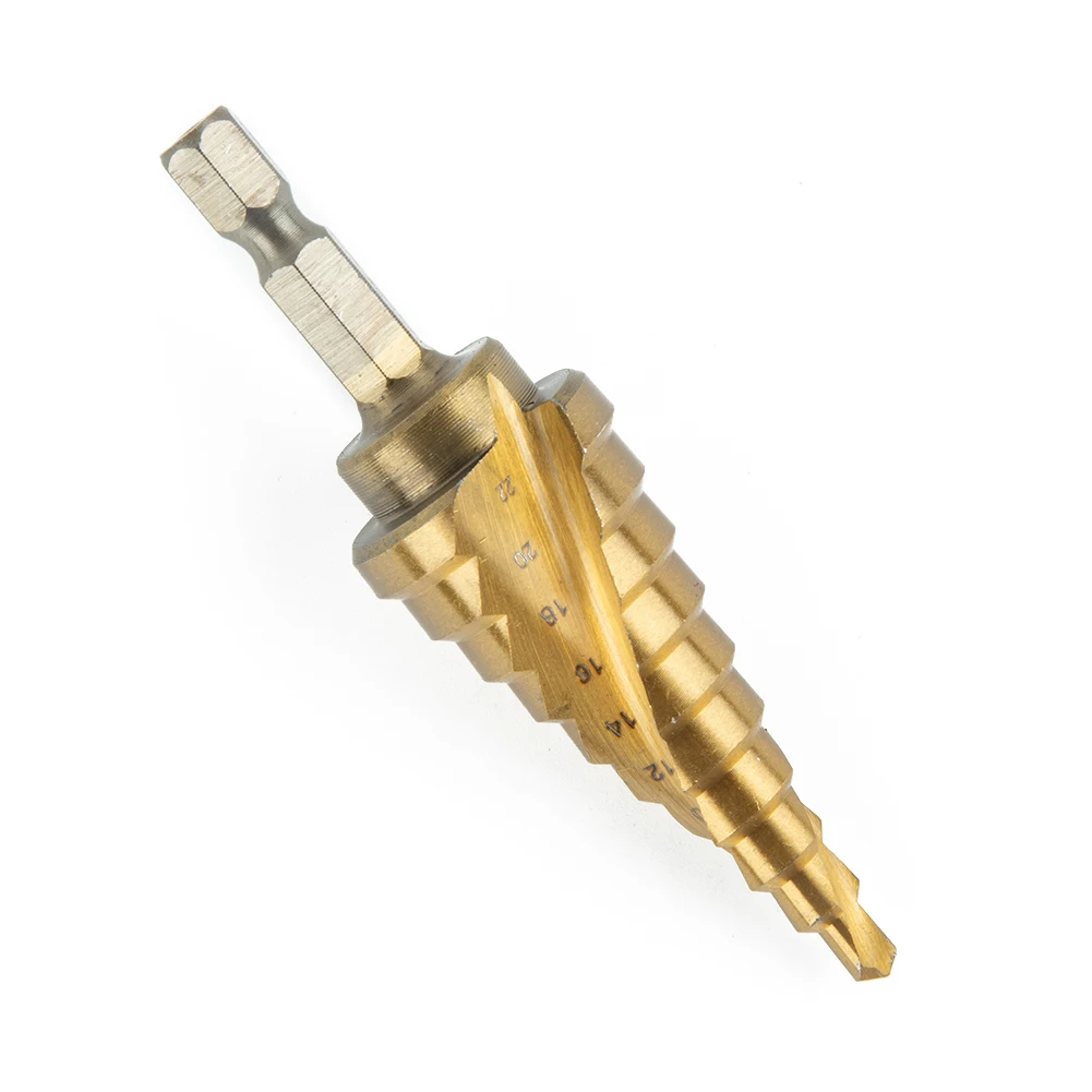 4-22mm HSS Spiral Fluted Step Cone Drill Bit Titanium Carbide Mini Hole Cutter Wood Metal Pagoda Shape Cone Drill Bit Puncher
4-22mm HSS Spiral Fluted Step Cone Drill Bit Titanium Carbide Mini Hole Cutter Wood Metal Pagoda Shape Cone Drill Bit Puncher