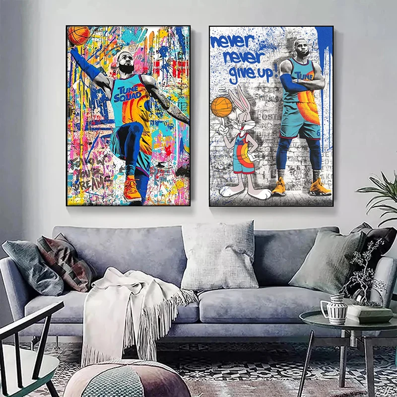 Street Wall Art Famous Basketball Player Star Graffiti Painting Canvas Art Posters and Prints for Living Room Home Decor Picture
Street Wall Art Famous Basketball Player Star Graffiti Painting Canvas Art Posters and Prints for Living Room Home Decor Picture
