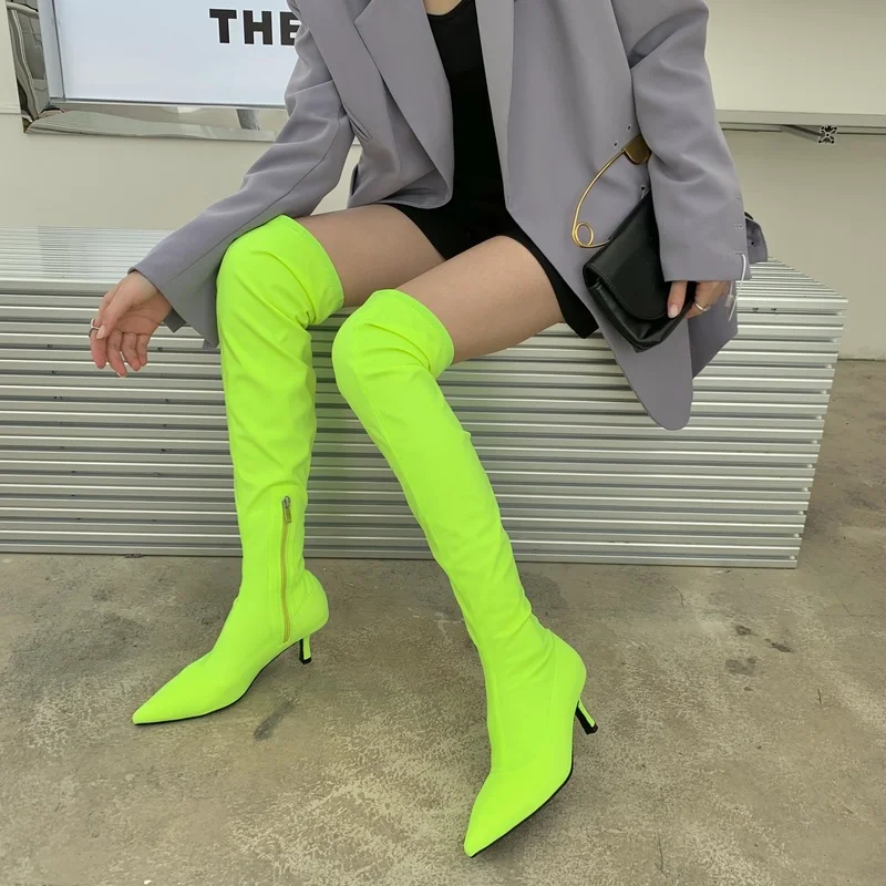 Women Leather Thigh High Boots Sexy Stiletto Heels Over The Knee Boots Pointy Toe Party Club Cosplay Shoes Botines Mujer 2022
Women Leather Thigh High Boots Sexy Stiletto Heels Over The Knee Boots Pointy Toe Party Club Cosplay Shoes Botines Mujer 2022