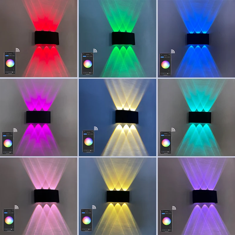 6W/8W Intelligent Tuya APP Wall Applique Waterproof Lámparas De Pared Elegantes For Outdoor Garden Indoor Living Room Decoration
6W/8W Intelligent Tuya APP Wall Applique Waterproof Lámparas De Pared Elegantes For Outdoor Garden Indoor Living Room Decoration