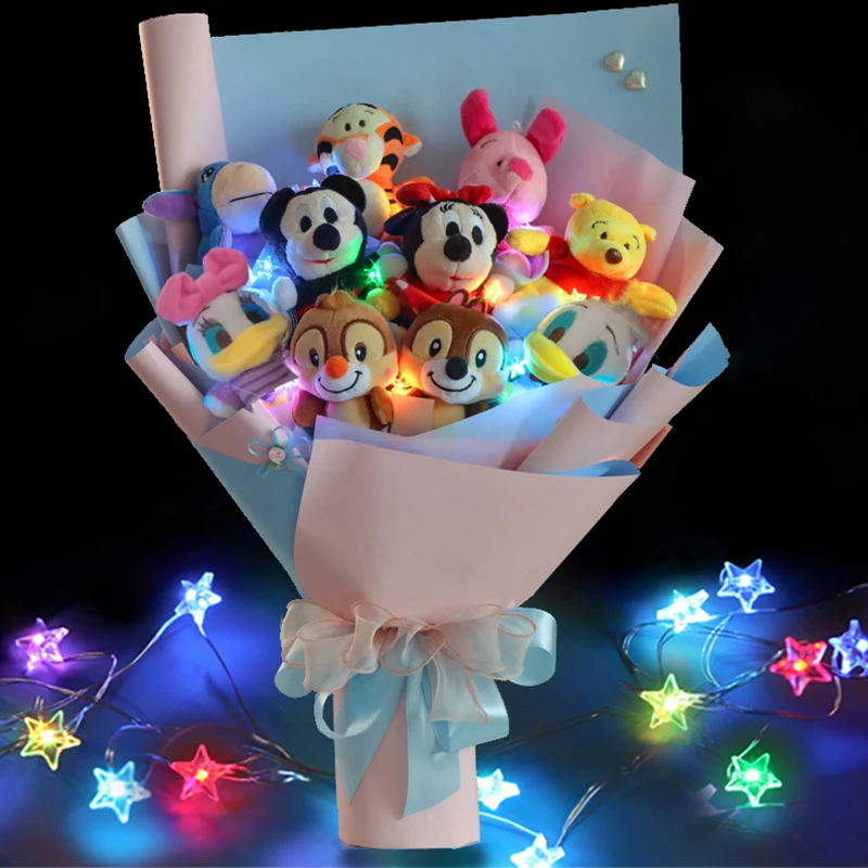 Kawai Disney Mickey Bouquet Cartoon Donald Duck Pooh Bear Plush Dolls Toys Birthday Valentine's Day Graduation Girls Kids Gift
Kawai Disney Mickey Bouquet Cartoon Donald Duck Pooh Bear Plush Dolls Toys Birthday Valentine's Day Graduation Girls Kids Gift