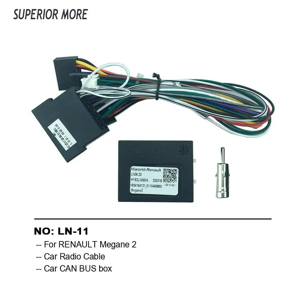 16-контактный автомобильный радиокабель CAN-шина для RENAULT Megane2 Power жгут проводов DVD GPS