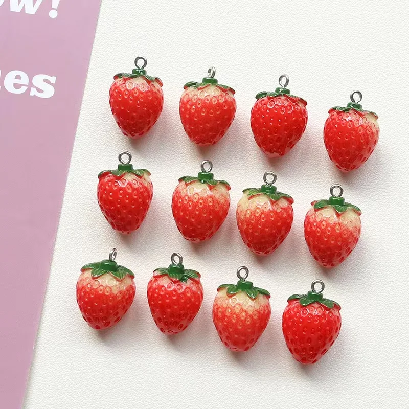 10Pc 25*20mm 3D Simulation Strawbeery Miniature Figurine Resin Craft Pendant For Earrings Jewelry Making Diy Accessories
10Pc 25*20mm 3D Simulation Strawbeery Miniature Figurine Resin Craft Pendant For Earrings Jewelry Making Diy Accessories