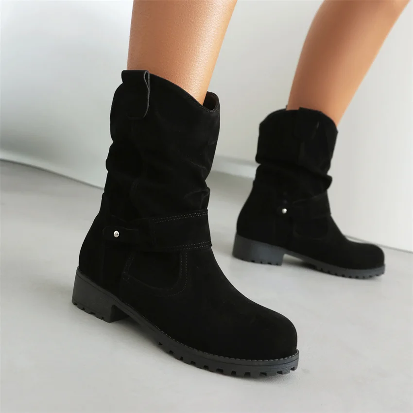 Женские ботинки 2023, зимняя однотонная повседневная женская обувь на низком каблуке, классические ботильоны из искусственной замши с круглым носком, размер 43, Прямая поставка
Женские ботинки 2023, зимняя однотонная повседневная женская обувь на низком каблуке, классические ботильоны из искусственной замши с круглым носком, размер 43, Прямая поставка