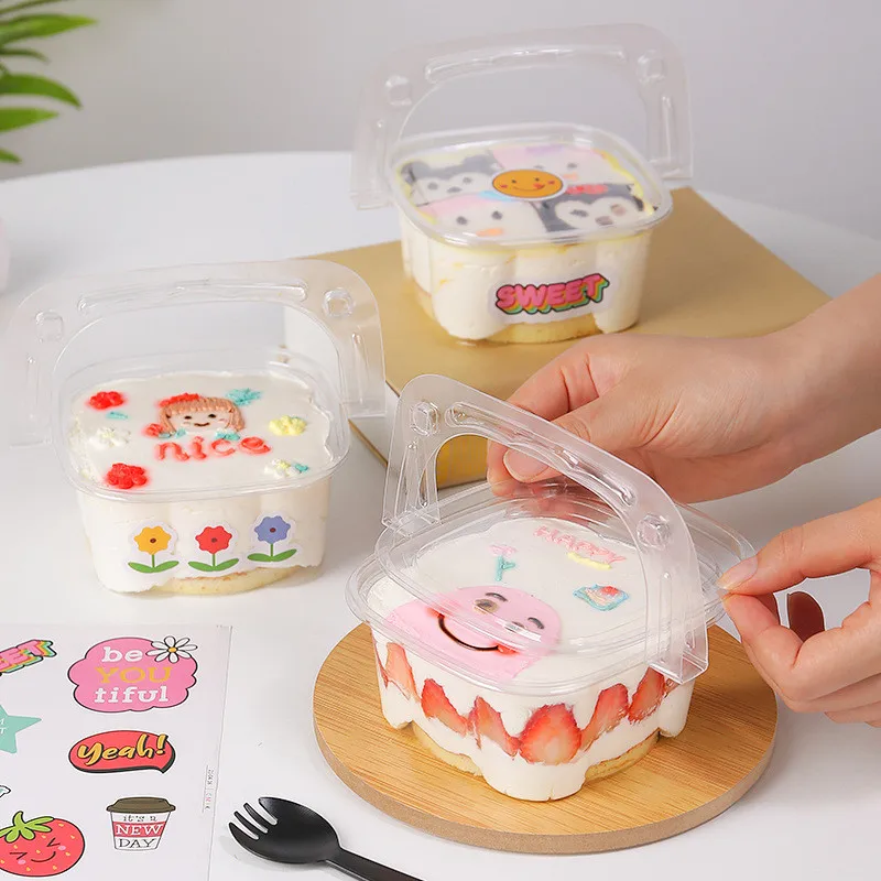 50Sets Transparent Plastic Cake Box And Packaging Container Wedding Mousse Packaging Baby Shower Party Cake for Kids
50Sets Transparent Plastic Cake Box And Packaging Container Wedding Mousse Packaging Baby Shower Party Cake for Kids