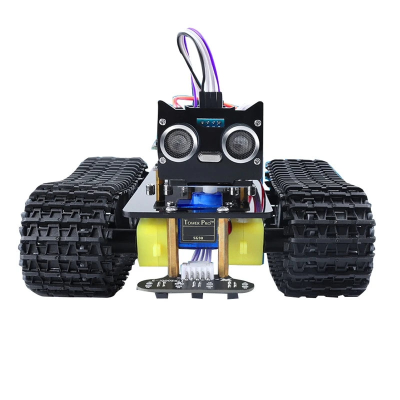 

1 Set Robot Tank Car Robot Car Kit DIY Mini Tank V2.0 Smart For Arduino Robot Tracking Bluetooth U-Bot Track Car STEM