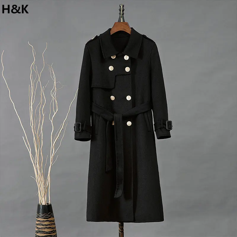 Autumn and Winter New Double-Sided Wool Coat Mid-Length Slim-Fit Woolen Overcoat
Autumn and Winter New Double-Sided Wool Coat Mid-Length Slim-Fit Woolen Overcoat