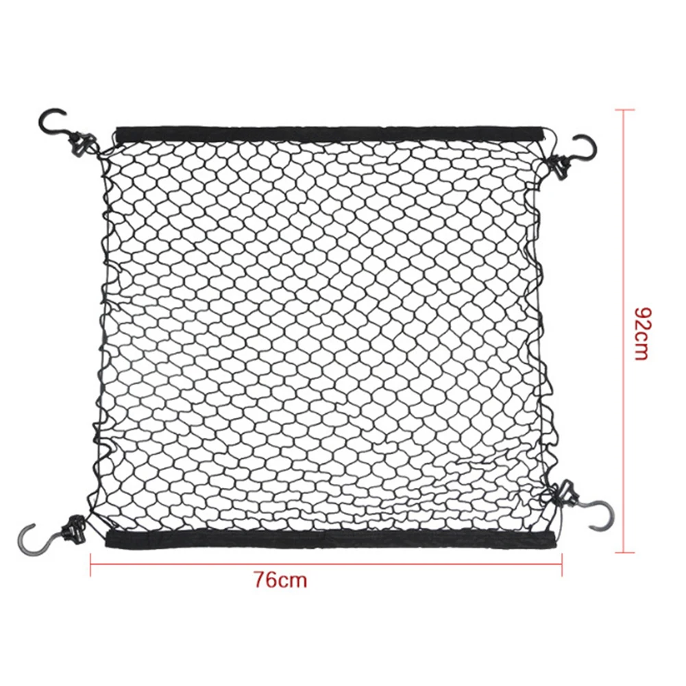 Camping Cart Storage Cargo Net Storage Bag Gardening Riding 96x72cm Black Foldable Good Elasticity Multi-purpose
Camping Cart Storage Cargo Net Storage Bag Gardening Riding 96x72cm Black Foldable Good Elasticity Multi-purpose