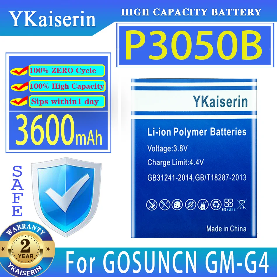 Запасная батарея ykaisсеребрин 3600 мАч P3050B для GOSUNCN GM-G4 GMG4 мобильный телефон Batteria
Запасная батарея ykaisсеребрин 3600 мАч P3050B для GOSUNCN GM-G4 GMG4 мобильный телефон Batteria