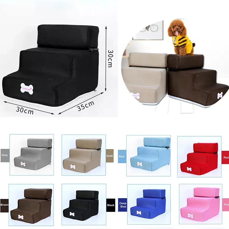 NEW Hot Dog House Dog Stairs Pet 3 Steps Stairs for Small Dog Pet Ramp Ladder Anti-slip Removable Dogs Bed Stairs Pet Supplies
NEW Hot Dog House Dog Stairs Pet 3 Steps Stairs for Small Dog Pet Ramp Ladder Anti-slip Removable Dogs Bed Stairs Pet Supplies