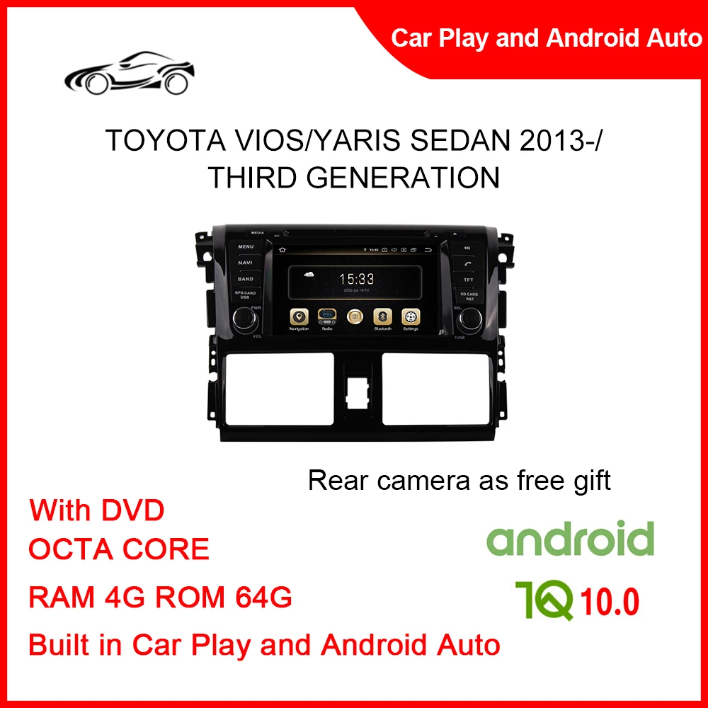 Big Screen Car Alarm System With GPS Tracking For TOYOTA VIOS 2013- 7inch RAM 4G ROM 64G Car DVD Player Frame Stereo For Car
Big Screen Car Alarm System With GPS Tracking For TOYOTA VIOS 2013- 7inch RAM 4G ROM 64G Car DVD Player Frame Stereo For Car