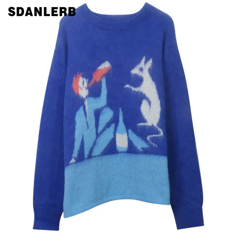 Lazy Soft Glutinous Sweater Autumn and Winter New Cartoon Animation Printed High-Grade Loose round Neck Sweater Pullover
Lazy Soft Glutinous Sweater Autumn and Winter New Cartoon Animation Printed High-Grade Loose round Neck Sweater Pullover