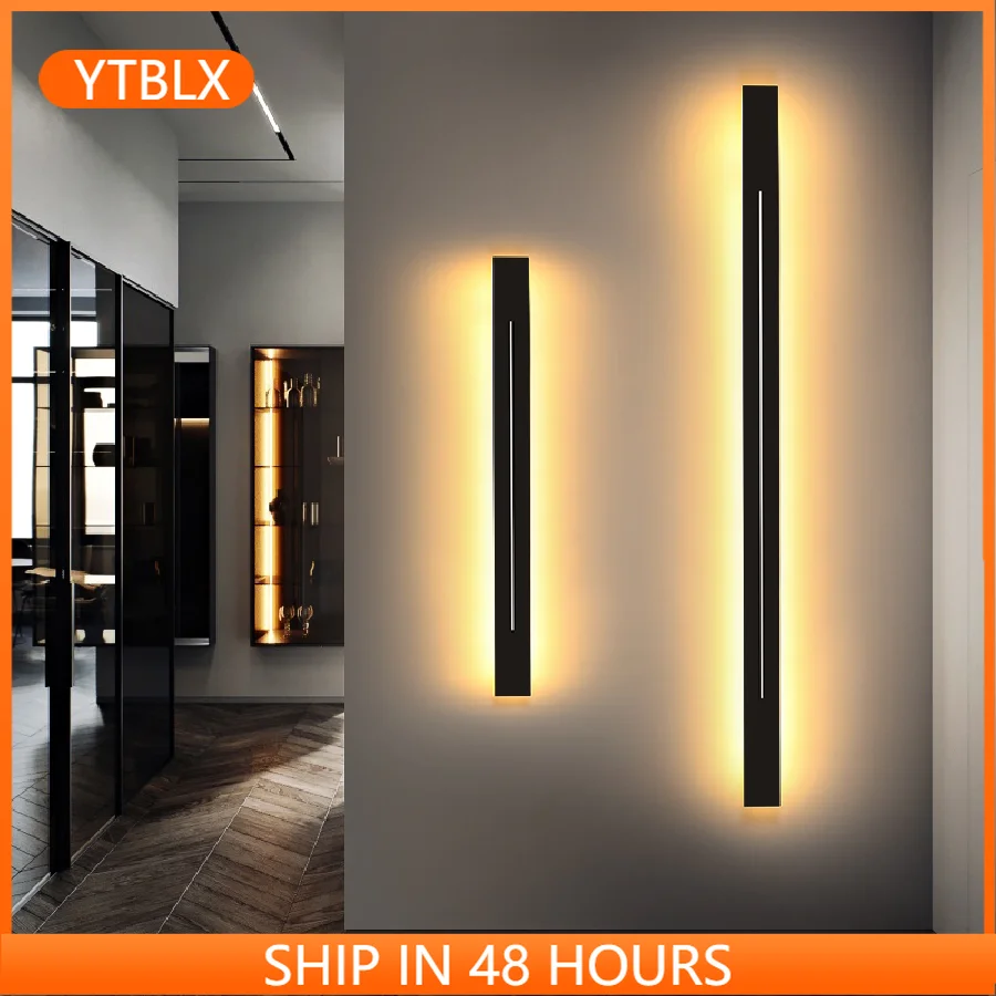 Black wall lamp For Stair Living Bedroom wall light design Iron Fixture corridor lamp Indoor Lighting Long wall lamp AC85-260V
Black wall lamp For Stair Living Bedroom wall light design Iron Fixture corridor lamp Indoor Lighting Long wall lamp AC85-260V