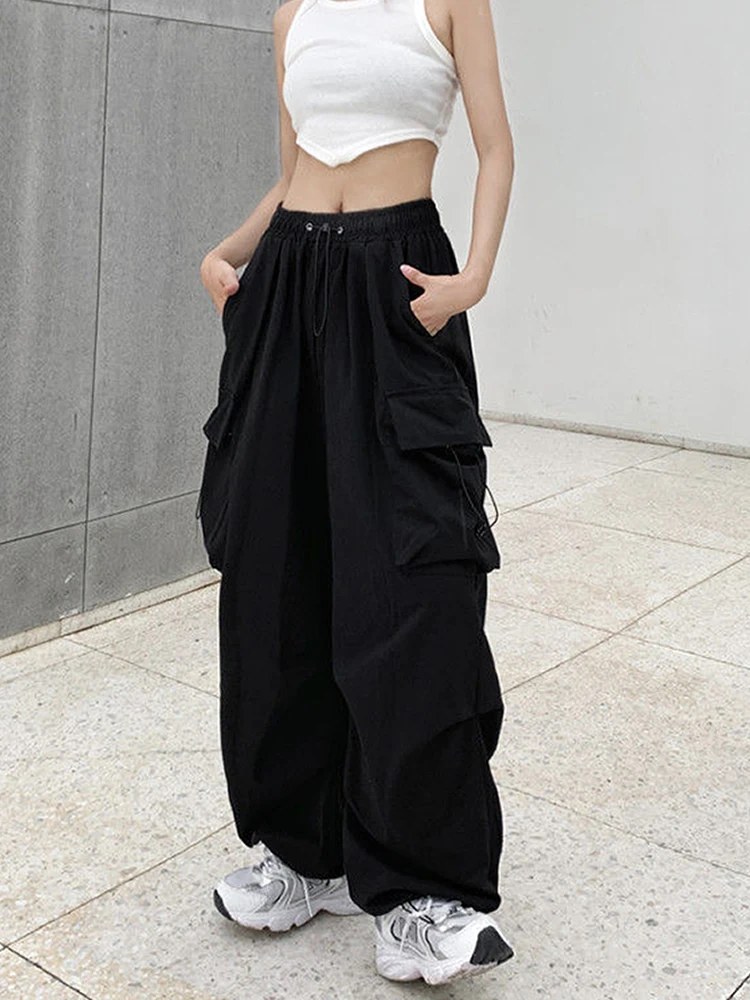 Y2K Women Streetwear Techwear Cargo Korean Harajuku Parachute Track Pants for Men Sweatpants Wide Leg Joggers Trousers Clothes
Y2K Women Streetwear Techwear Cargo Korean Harajuku Parachute Track Pants for Men Sweatpants Wide Leg Joggers Trousers Clothes