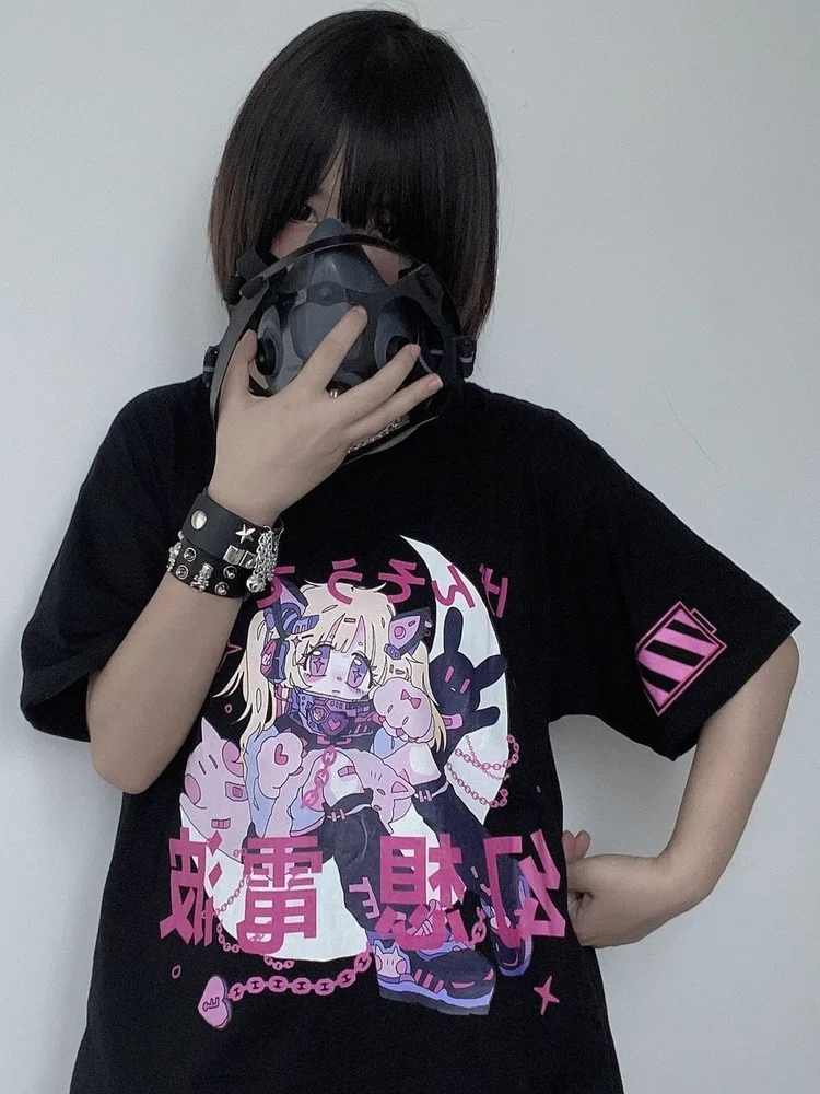 Deeptown Japanese Two-dimensional Kawaii Anime T-shirt Women Cartoon Print Graphic Tees Summer Harajuku Tops Short Sleeve Female
Deeptown Japanese Two-dimensional Kawaii Anime T-shirt Women Cartoon Print Graphic Tees Summer Harajuku Tops Short Sleeve Female