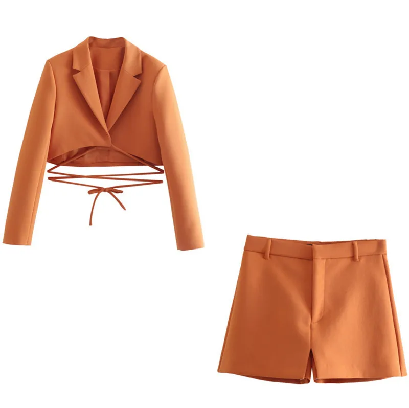 European American style bowknot decoration short suit jacket trip belt decoration skirt pants suit women
European American style bowknot decoration short suit jacket trip belt decoration skirt pants suit women
