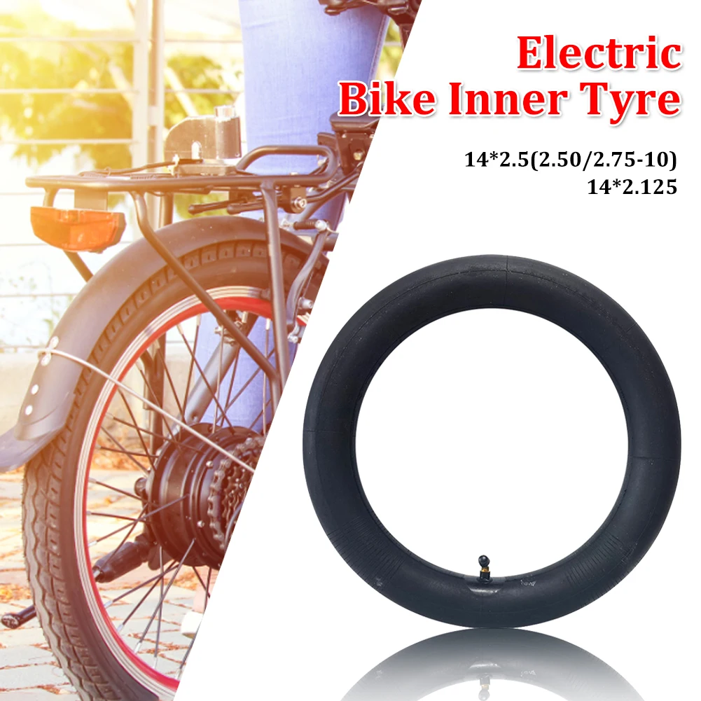 14 Inch Pneumatic Wheel Tire 14*2.5(2.50/2.75-10)/14*2.125 Inner Tyre With Bent Valve For Electric Bicycles Cycling Parts
14 Inch Pneumatic Wheel Tire 14*2.5(2.50/2.75-10)/14*2.125 Inner Tyre With Bent Valve For Electric Bicycles Cycling Parts