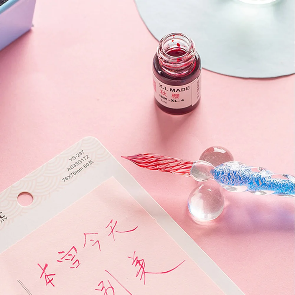 Dip Pen Set Gift Doodling Stationery Signatures Glass Crystal Fountain Vintage Calligraphy With 12 Colors Ink For Art Writing
Dip Pen Set Gift Doodling Stationery Signatures Glass Crystal Fountain Vintage Calligraphy With 12 Colors Ink For Art Writing