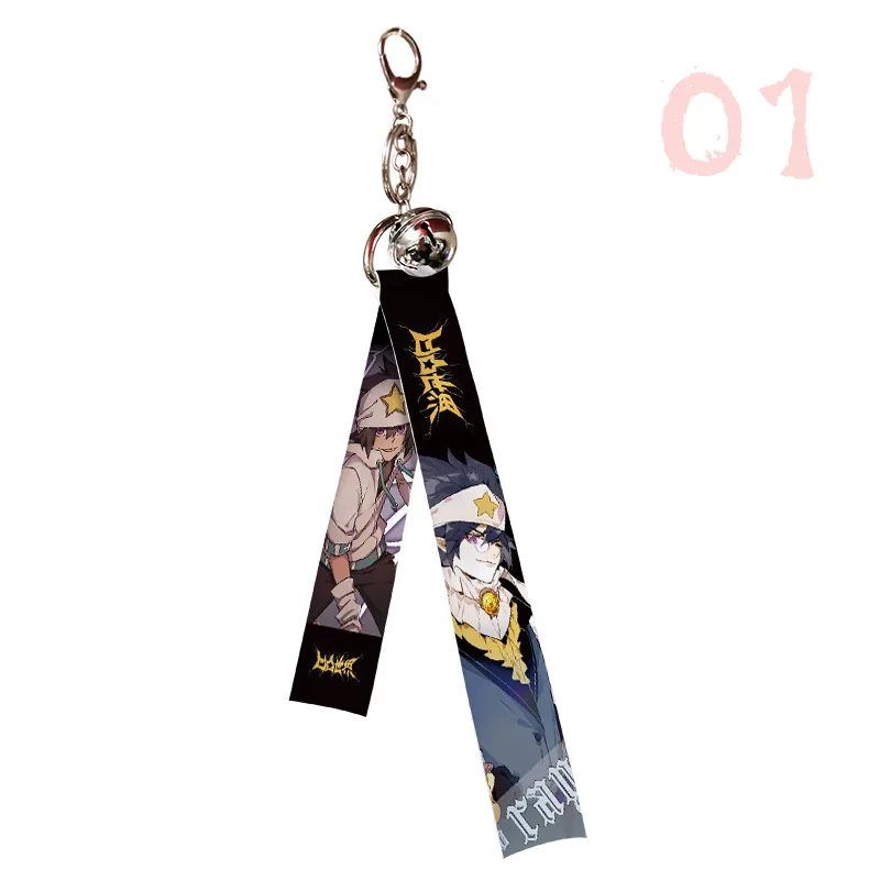 King Grey Phantom S Abby Kalie Streamer with Bells Cute Anime AOTU WORLD Keychains Webbing Keyring 2 Side Print Streamer Decor
King Grey Phantom S Abby Kalie Streamer with Bells Cute Anime AOTU WORLD Keychains Webbing Keyring 2 Side Print Streamer Decor