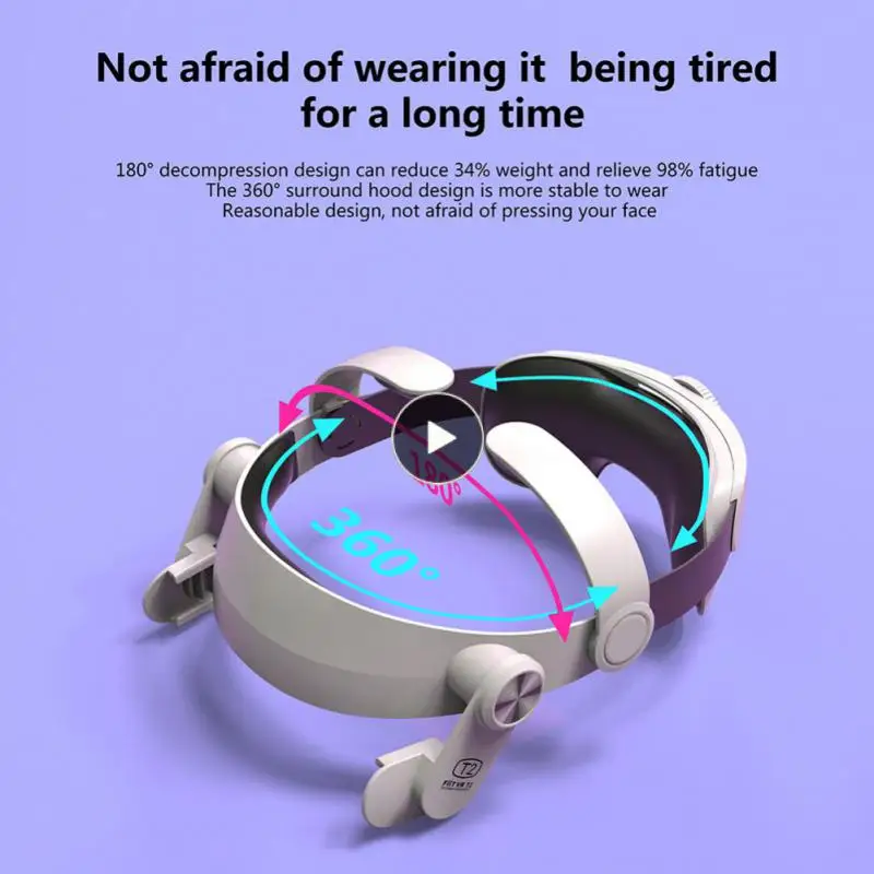 200 X 195x 55mm Breathable Adjustable Headband More Comfortable Vr All-in-one Headband Headband Cover 75°adjustable Abs Soft
200 X 195x 55mm Breathable Adjustable Headband More Comfortable Vr All-in-one Headband Headband Cover 75°adjustable Abs Soft