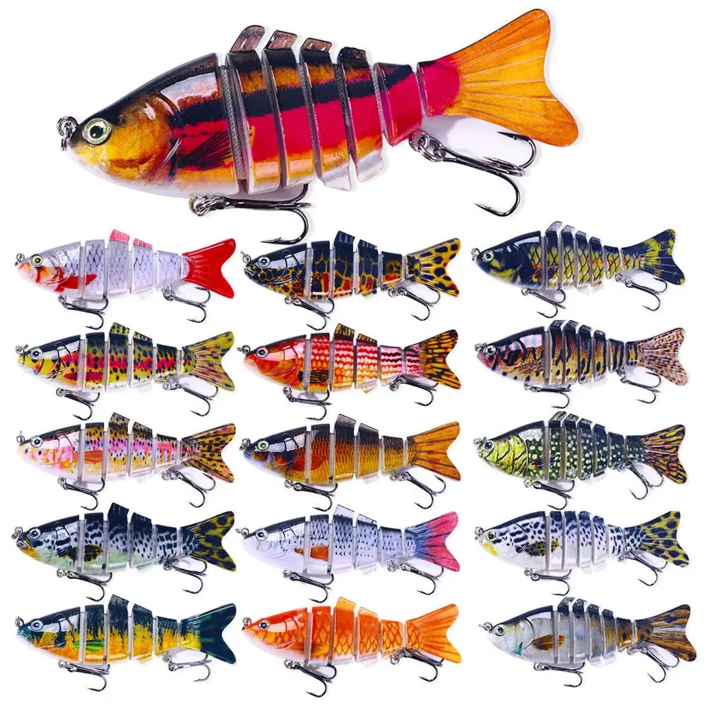 9.7cm 15g Colorful Fishing Lure 7 Jointed Sections ABS 3D Eyes Fake Bait Fishing Gear For Saltwater Freshwater Wholesale
9.7cm 15g Colorful Fishing Lure 7 Jointed Sections ABS 3D Eyes Fake Bait Fishing Gear For Saltwater Freshwater Wholesale