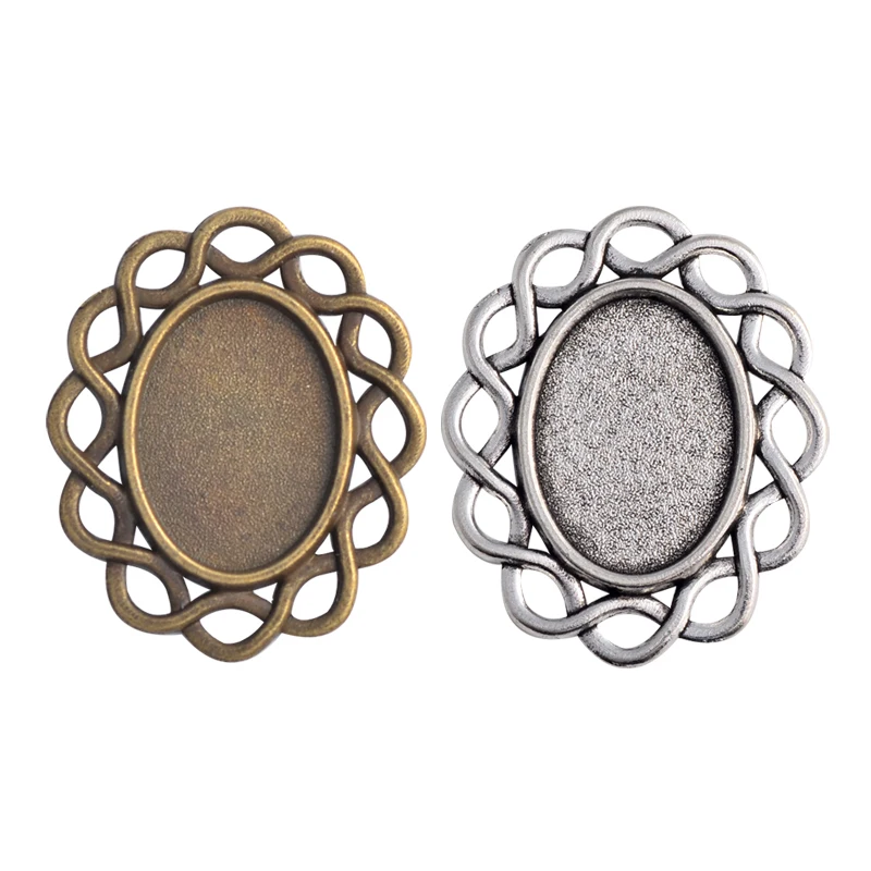 10pcs 13x18mm Inner Size Antique Silver Plated Simple Style Cameo Cabochon Base Setting Charms Pendant necklace findings
10pcs 13x18mm Inner Size Antique Silver Plated Simple Style Cameo Cabochon Base Setting Charms Pendant necklace findings